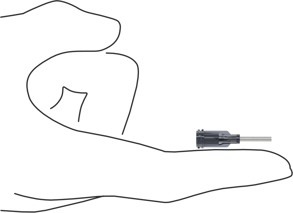 Luer Lock Bağlantılı Paslanmaz Çelik Şırınga İğneleri, PTFE Kaplı, 1/2" İğne Uzunluğu, 18 G
