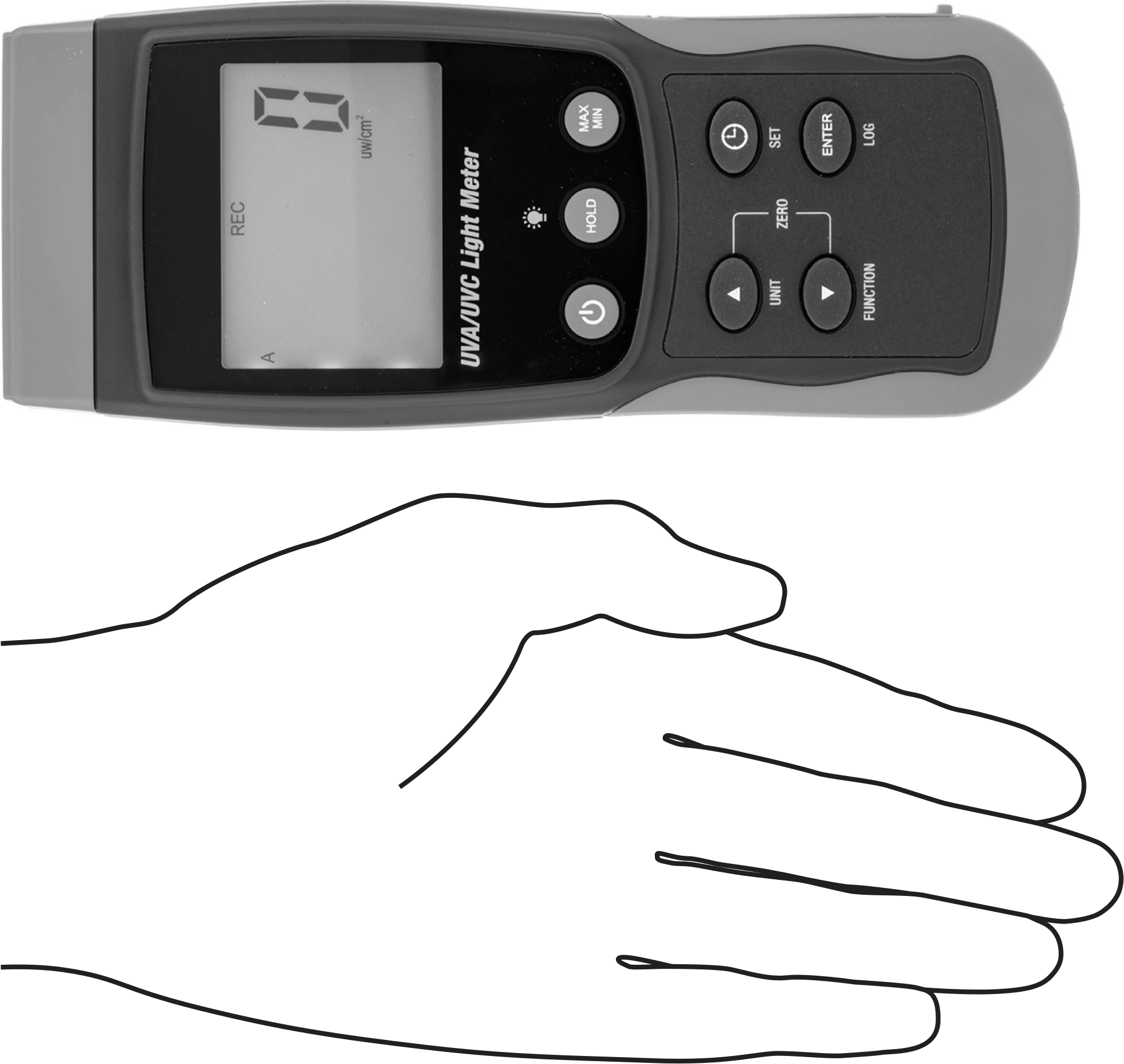 Lüksmetre, UV Işığı için, Sertifikalı, SD Kart ve 3.5 mm Ses Bağlantısı