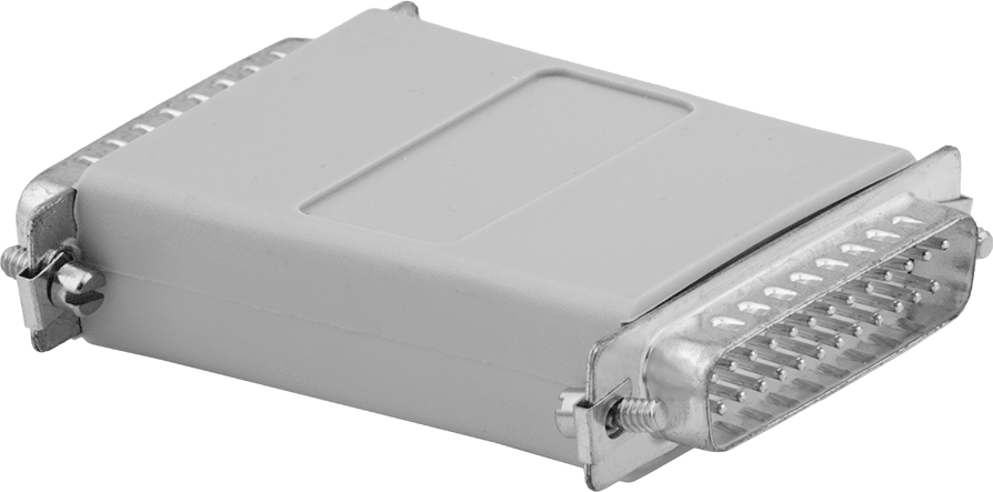 DB25 Erkek x DB25 Erkek Adaptör — Adaptör, Düz, Plastik