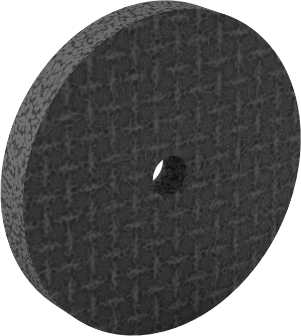 Düz Taşlama Makineleri için Taşlama Taşı, 2 inç Çap, 1/4" Kalınlık, 1/4" Mil Deliği Boyutu