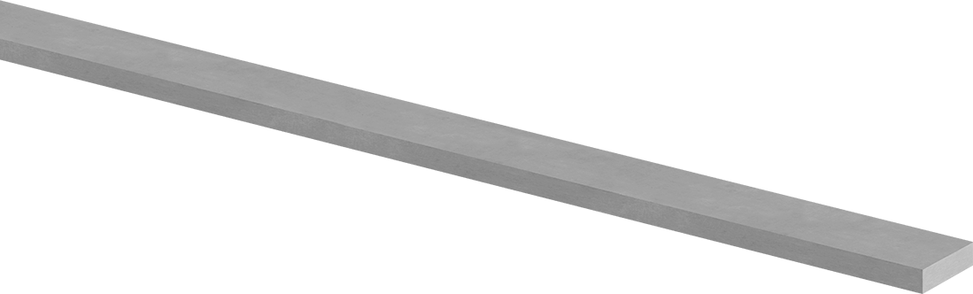 Büyük Boy Darbeye Dayanıklı S7 Takım Çeliği Çubuk, 1/8" Kalınlık, 1/2" Genişlik