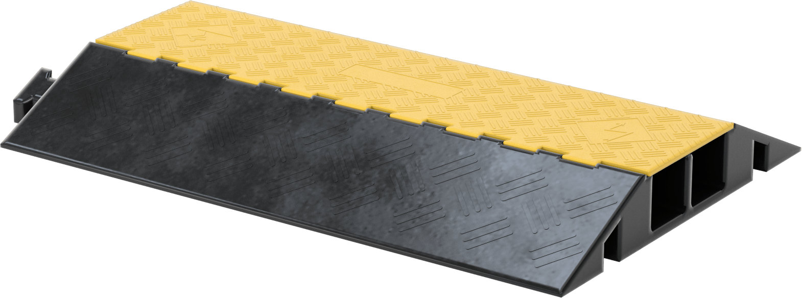 Kilitli Kablo Rampası, Piramit Dokulu, 2 3-1/4" Genişlik x 3-1/2" Yükseklik Kanalları