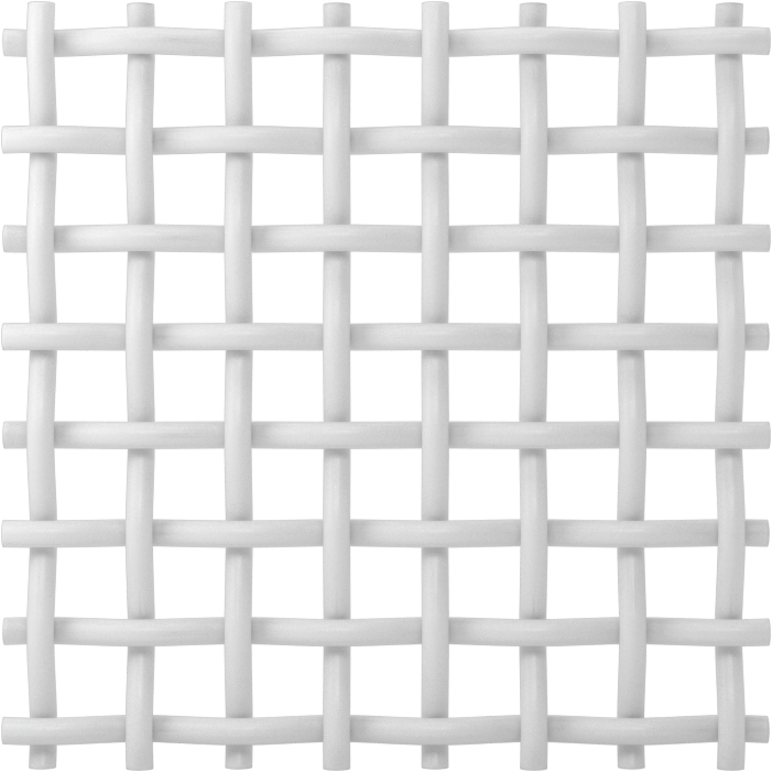 Neme Dayanıklı Plastik Filtre Ağı, 8 x 8 Örgü Boyutu, 40" Genişlik