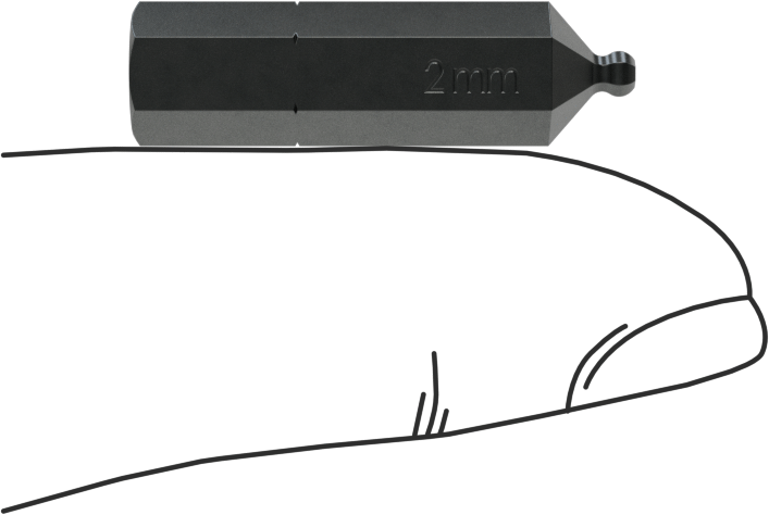 Top Uçlu Altıgen Uçlar, 1/4" Altıgen Şaft