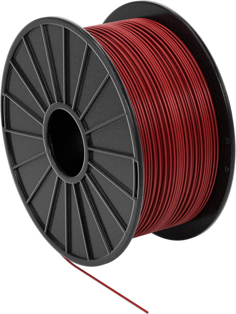 Kolay Baskı 3D Yazıcı Filamenti, Pla, Opak Kırmızı, 1.75 mm Çap, 1000 G