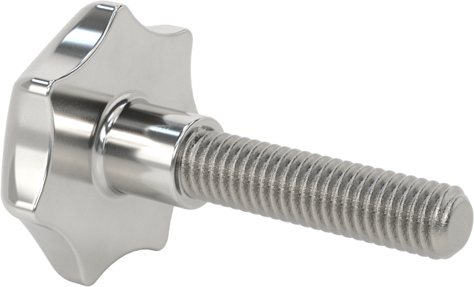 303 Paslanmaz Çelik Yedi Kollu Topuz, 3/8"-16 Dişli 1-9/16" Uzunlukta Saplama