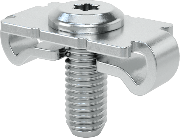 T-Yivli Çerçeve Yapısal Braket, Tırnaklı Gizli Braket, 1.5 ve 40 mm Yüksekliğinde Ray için