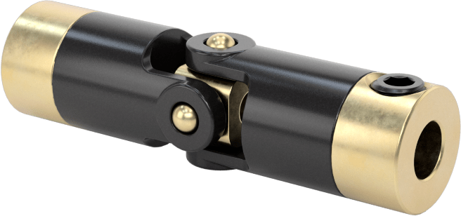 Hassas Tekli U-Mafsal, Pim ve Blok Bağlantısı, 1/8" Çap x 3/8" Derinlikli Mil için, Asetal