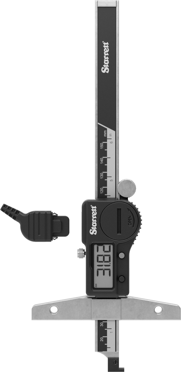 Starrett Elektronik Derinlik Ölçerler, 0" ila 6" Ölçüm Aralığı