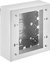 3/4" Genişlik x 17/32" Derinlikte Düşük Profilli Kablolama Kanalı için İki Cihazlı Priz Kutusu