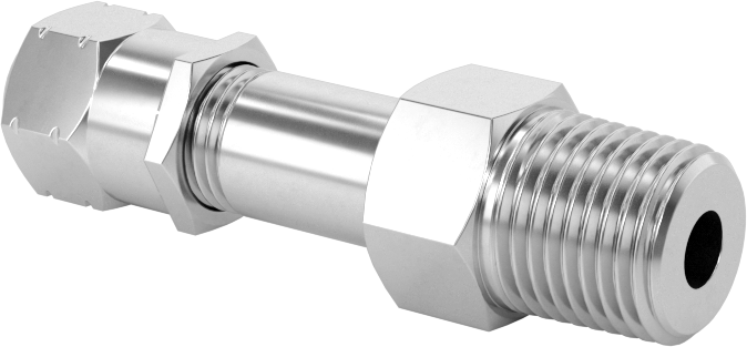Hava Doldurma Vanası, Nikel Kaplı Pirinç, NPT x 11/16" Uzunluğunda Schrader, 4000 PSI
