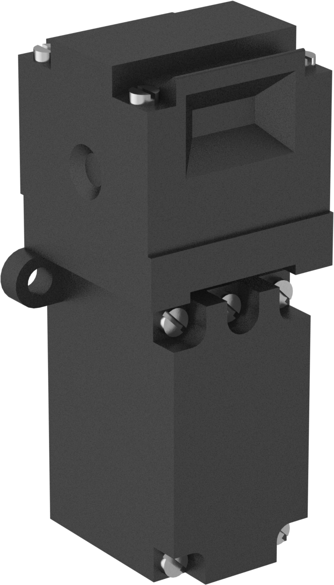 Çerçeveye monte edilmiş güvenlik anahtarı, DPST, -1NO/1NC, 4.2" Yükseklik x 2" Genişlik Muhafaza
