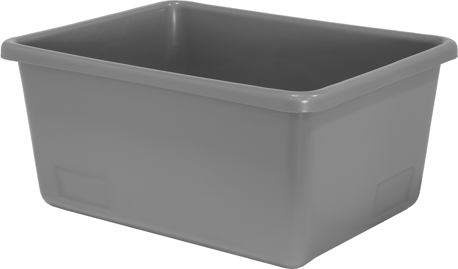 İç İçe Geçebilen Plastik Taşıma Kutusu, 21-3/4" x 16-3/4" x 10" — 21 3⁄4", 10", 16 3⁄4"