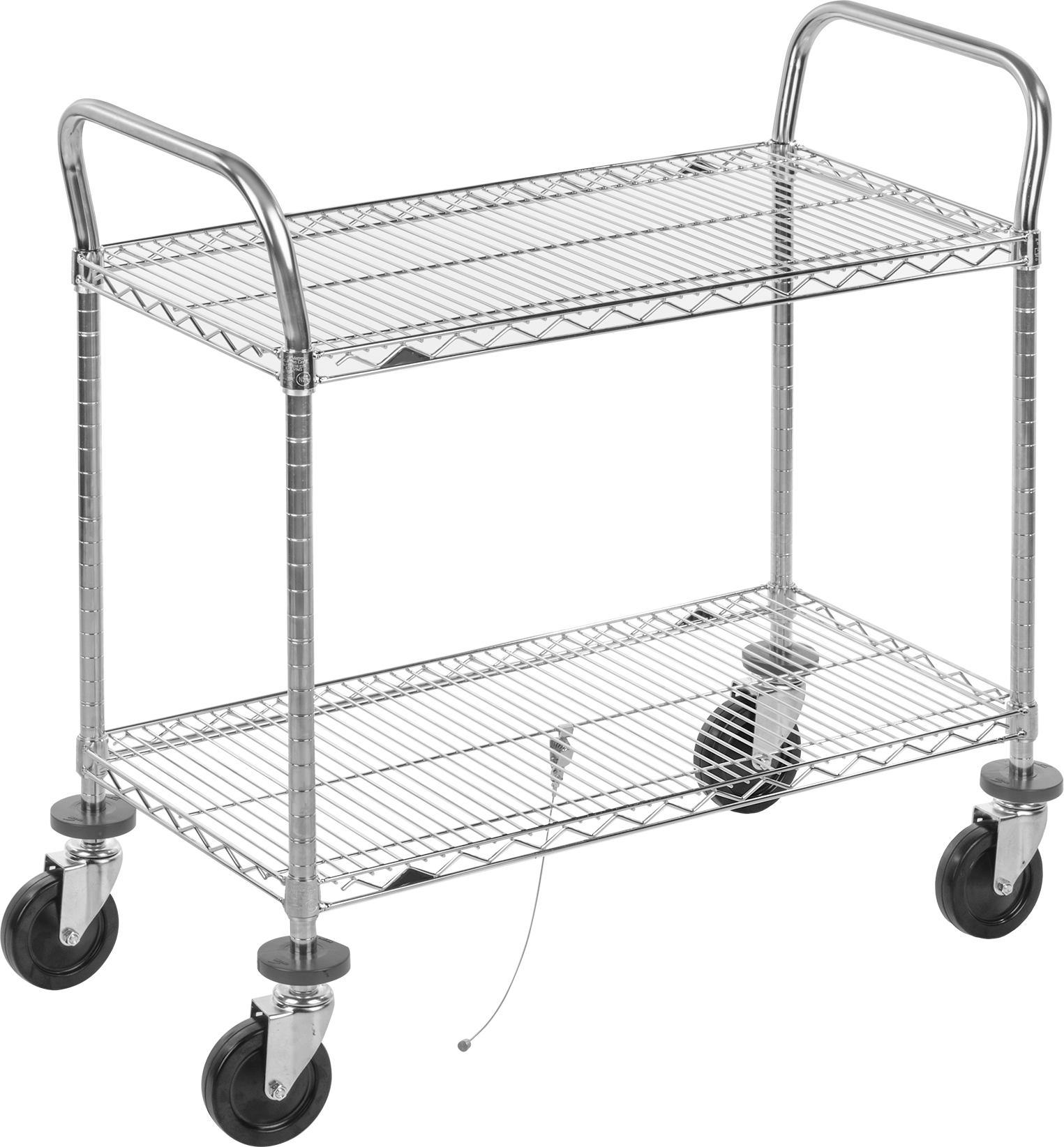 Çelik İletken Arabası, 24" Uzunluk x 18" Genişlikte Raflar