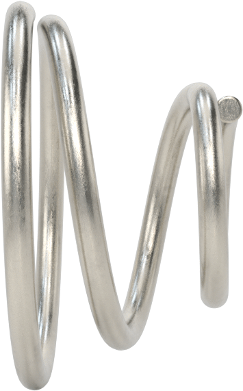 Kapalı Alan Konik Baskı Yayı, 0.25" Uzunluk, 0.42" x 0.219" Dış Çap