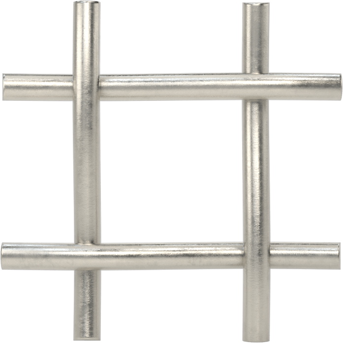 316 Paslanmaz Çelik Filtre Ağı, 3 Fit Genişlik, 2 x 2 Örgü Boyutu, 0.42" Açıklık Boyutu, 1 Fit Uzunluğunda