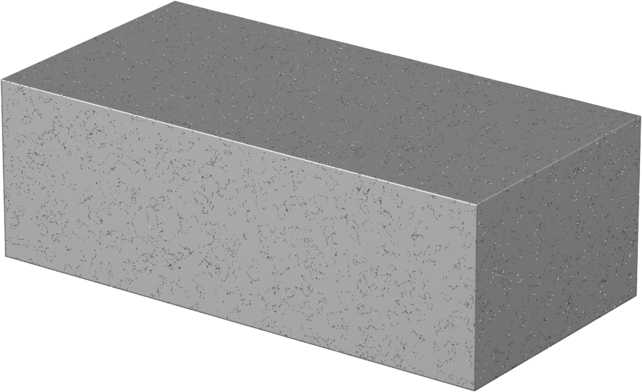 Kurşun Çubuk, 2" Kalınlık x 3" Genişlik x 6" Uzunluk