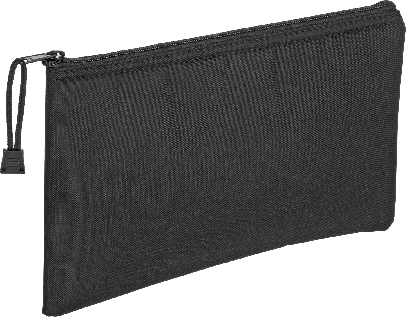 Fermuarlı Tek Cepli Alet Çantaları, Yastıklı Kenarlı, 12-1/2" Genişlik x 1/2" Derinlik x 7" Yükseklik, Siyah — Fermuar, Nylon Fabric, Pla…
