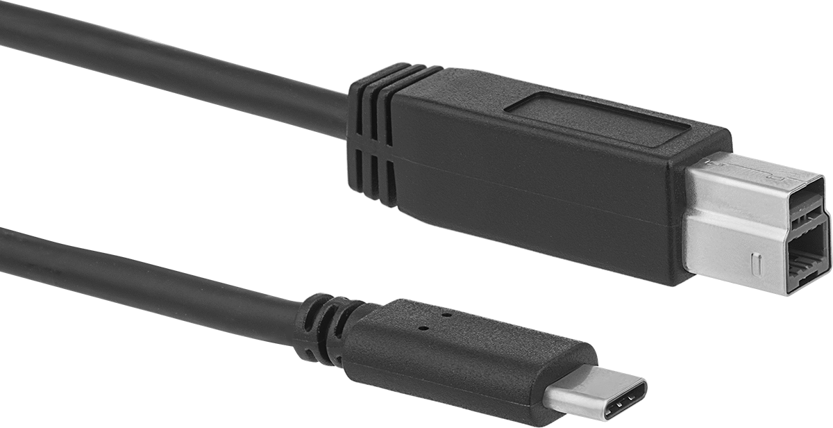 USB Kablosu, USB 3.2 Gen 2 Standardı, C Fişi x B Fişi, 3 Fit Uzunluk — 3 ft., 3.2 Gen 2, Çift Korumalı