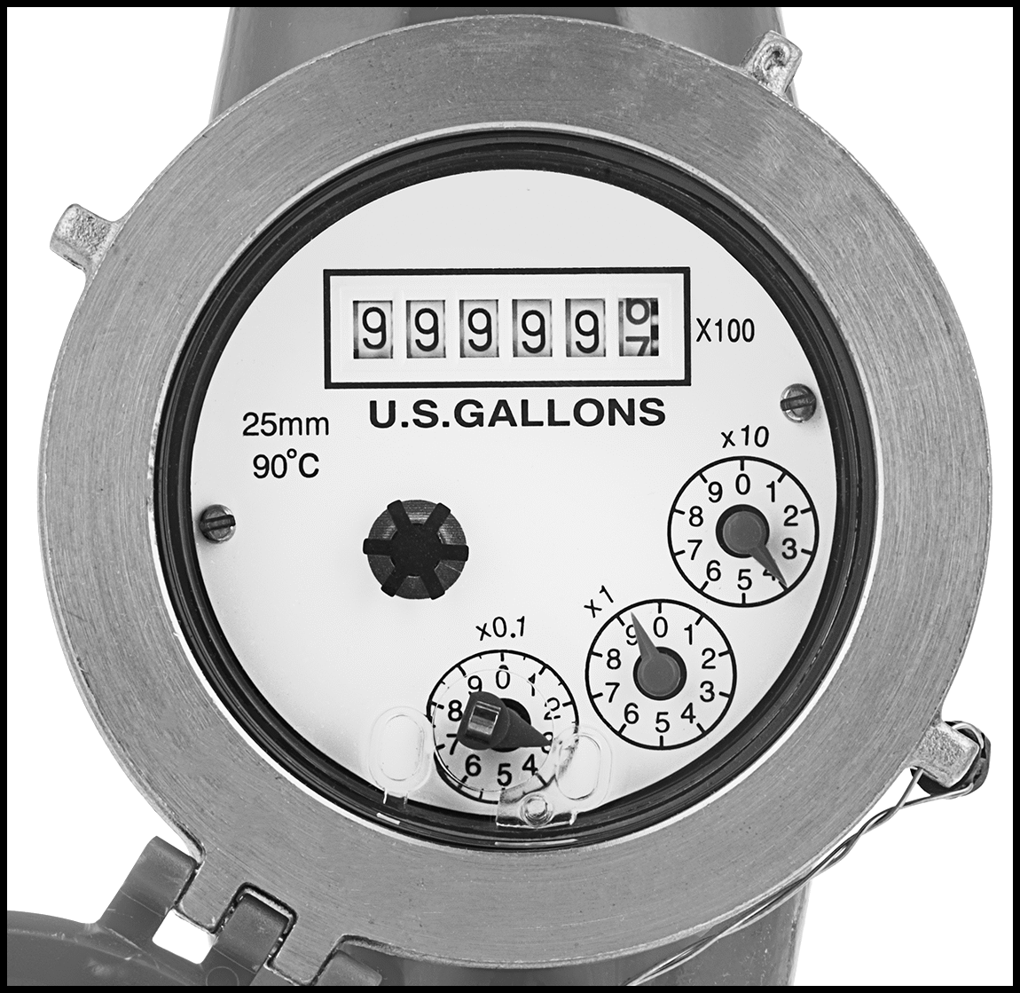 Yüksek Sıcaklık Toplayıcı, Bronz Gövde, 1 NPT Erkek, 0.44 ila 52 gpm