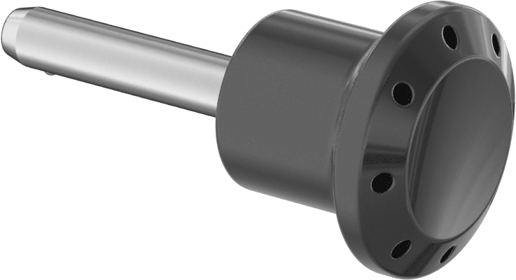 Hızlı Açılır Pim, Topuz Tutamak, 6 mm Çap, 25 mm Kullanılabilir Uzunluk