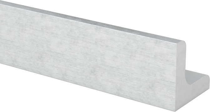 Çok Amaçlı 6061 Alüminyum 90 Derece Açı, Yuvarlak Kenarlı, 1/16" Kalınlık, 1/4" Dış Yükseklik