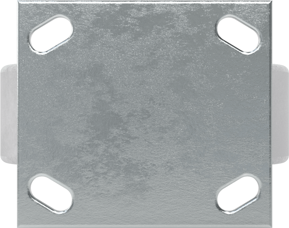 4-1/2" x 4" Plakalı Yüksek Kapasiteli Spartan Tekerlek, 6" Çaplı Korumalı Yataklı Metal Tekerlekli Sert