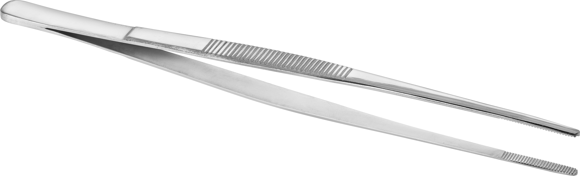 Uzun Menzilli Cımbız, 0.122" Genişlik x 0.063" Kalınlık Yuvarlak Uçlar, 400 Serisi Paslanmaz Çelik