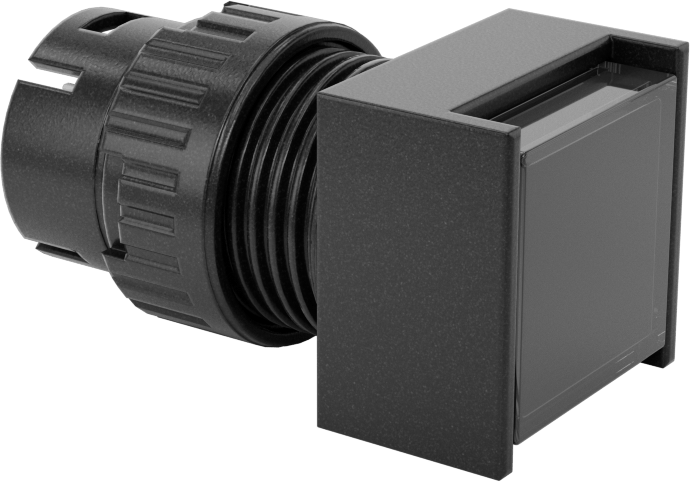 11/16" Kare Basmalı Düğme Aktüatör, 16 mm Panel Montajlı Plastik Anahtar için — 125V AC, 24V DC, Aşındırıcı, Tozlu, Yağlı, Dış Mekan, Yık…