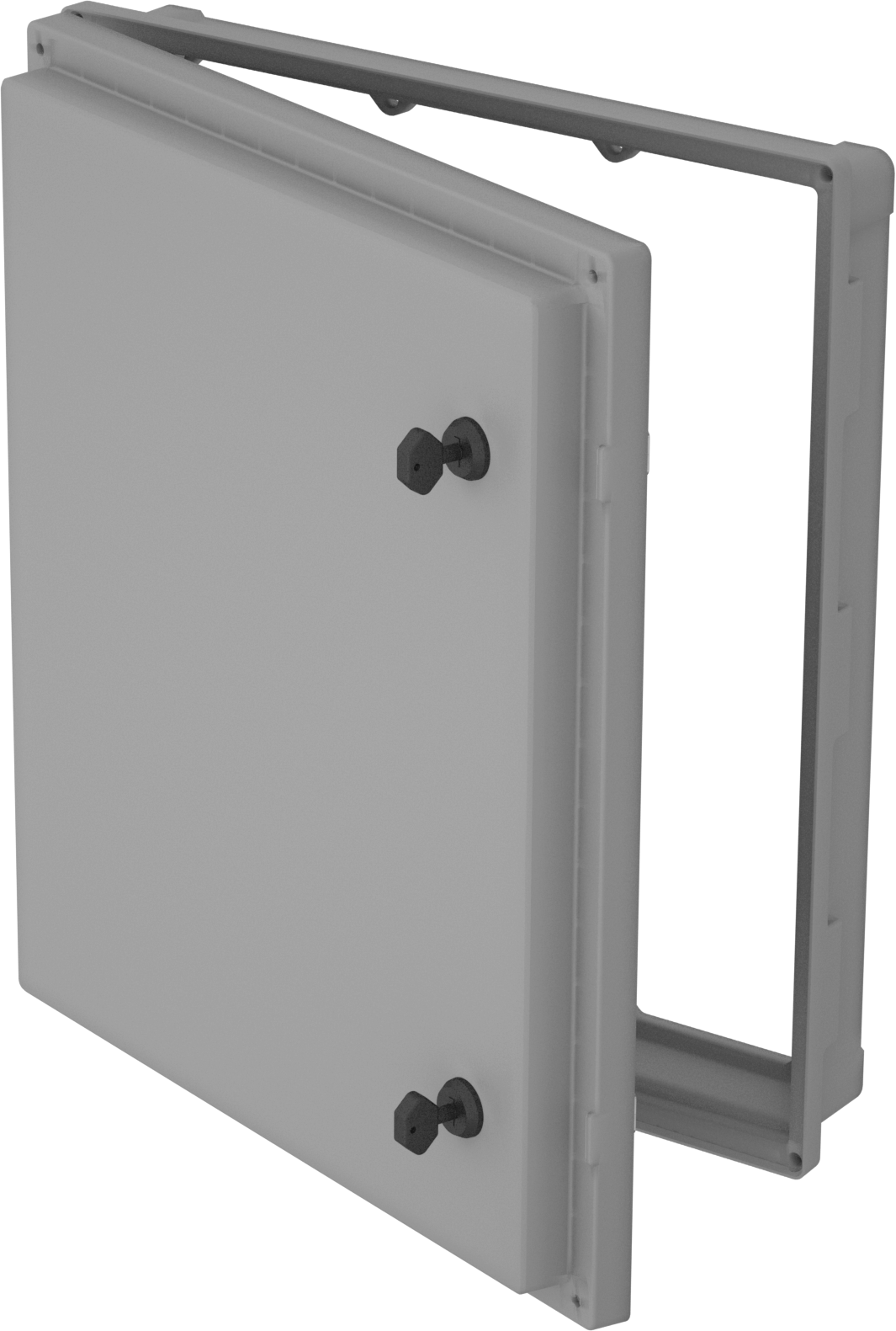 Muhafazalar için HMI Kapağı, Anahtar Kilidi Kapatma, Polikarbonat, 17-13/16" x 15-3/4" — 15 3⁄4", Plastic, Polycarbonate, Opak