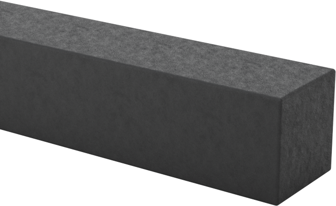 Viton® Floroelastomer Kord Profil, Kare Profil, Kimyasallara Dayanıklı 4.5 mm Genişlikte