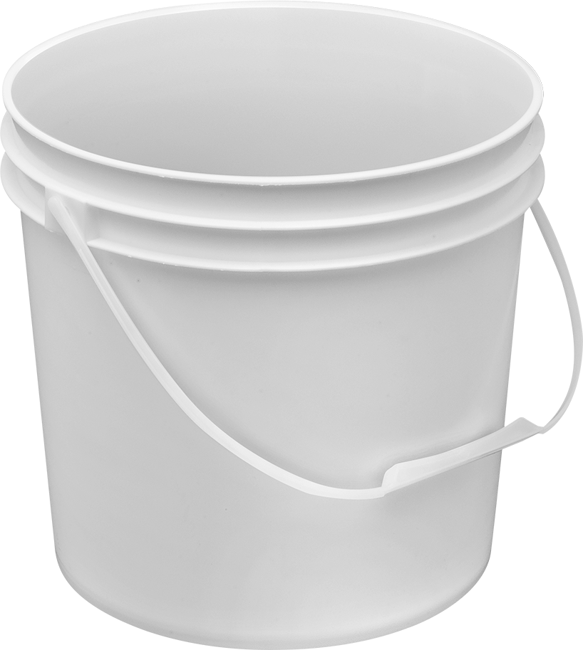 Polietilen Plastik Kova, Yuvarlak, 1 Galon Kapasite
