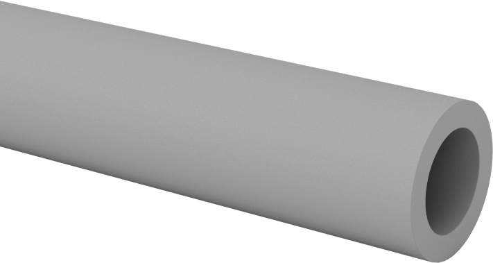 Aşınmaya ve Kimyasallara Dayanıklı PEEK Tüp, 1/16" Duvar Kalınlığı, 3/8" Dış Çap, 1/4" İç Çap