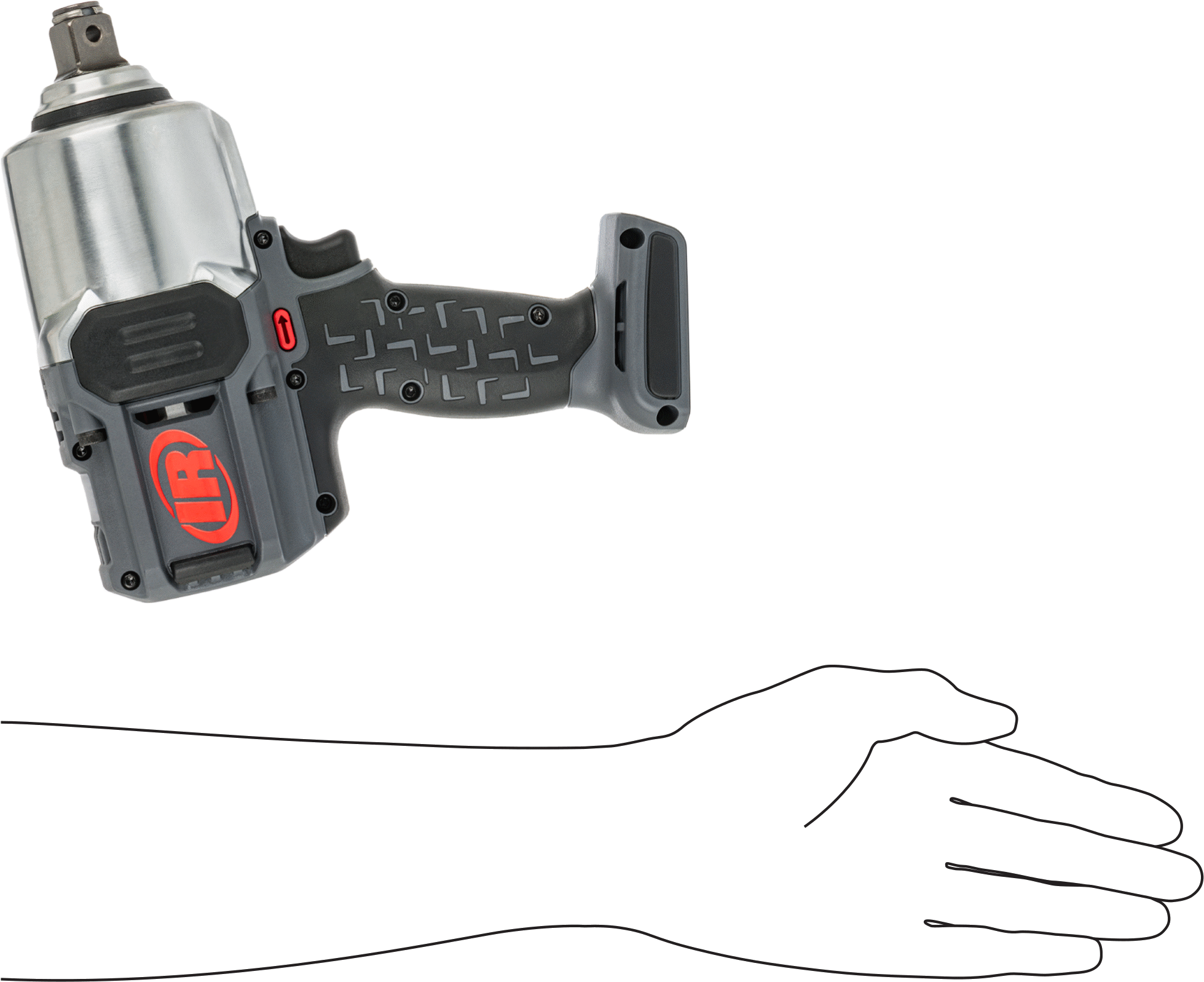 Ingersoll Rand Akülü Darbeli Anahtar, 3/4" Kare Tahrik, Model Numarası W8171