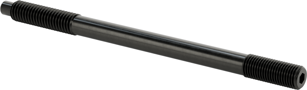 Altıgen Tahrikli Dişli Adaptörü, Dişsiz Uçlu, 7/16"-14 Dişten 7/16"-20 Dişe, 7" Uzunluk — 7", Her İki Uçta Dişli, Alloy Steel, Steel