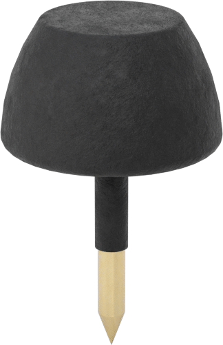 SBR Kauçuk Çivili Tamponlar, Düz Üstlü, 3/8" Dış Çap