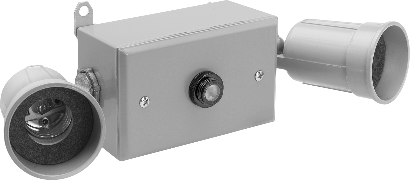 Ayarlanabilir Başlıklı Güvenlik Işığı, Değiştirilebilir LED Ampuller için, 2 Başlık, 120V AC — Islak Ortam, 120V AC, LED