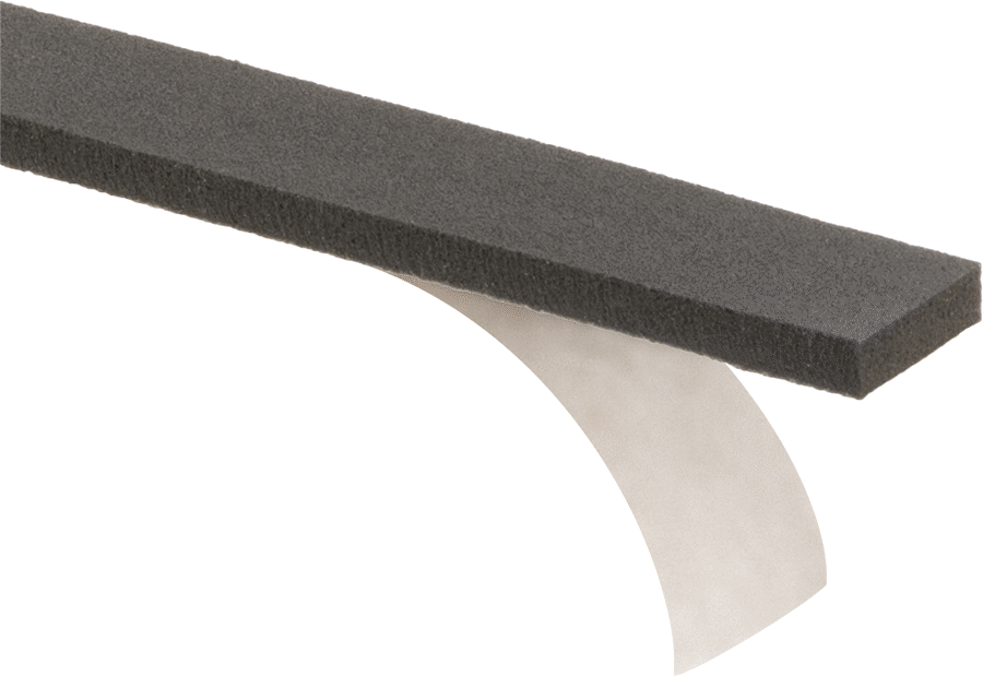 Muhafazalar için Conta Bandı, NEMA 12 ve NEMA 4x Muhafazalar için, 1/8" Kalınlık, 1/2" Genişlik