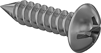 Sac Metal için Pirinç Kombinasyonlu Yivli/Phillips Yuvarlak Başlı Vidalar