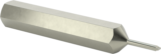 0.032" Oluklu Uç, 4 mm Altıgen Şaft — Altıgen, 4 mm, 1 1⁄8"