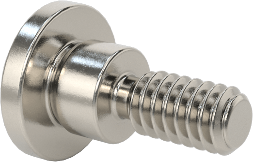 18-8 Paslanmaz Çelik Düşük Profilli Hassas Omuzlu Vida, 3 mm Omuz Çapı, 2 mm Omuz Uzunluğu, M2 x 0.4 mm Diş Boyutu