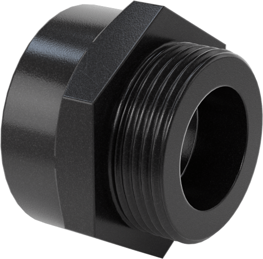 Dişli Adaptör, Naylon Plastik, M25 Dişi - PG-16 Erkek — M25, PG-16, Metric, PG, Conduit, Cord Grip, Electrical Box