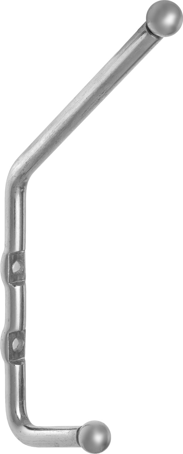 Kanca, 0.5 inç Genişlik x 6-7/8 inç Yükseklik x 3.75 inç Derinlik Toplam — Vida, Çelik, 3 3⁄4"