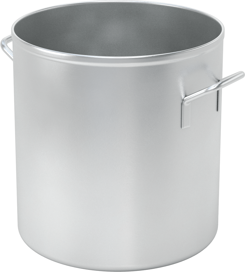 10 Galon Kapasiteli Yiyecek ve İçecek Yuvarlak Metal Parti Kutusu — Alüminyum, 14", 10 gal.