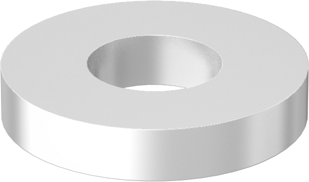 PTFE Plastik Pul, M2 Vida Boyutu için, 2.2 mm İç Çap, 5.0 mm Dış Çap