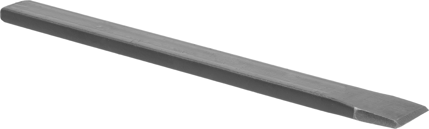 Metal için Keski, Pürüzsüz Kulplu Standart Uç, 1-1/4" Bıçak Genişliği — 1 1⁄4", Düz, 12"