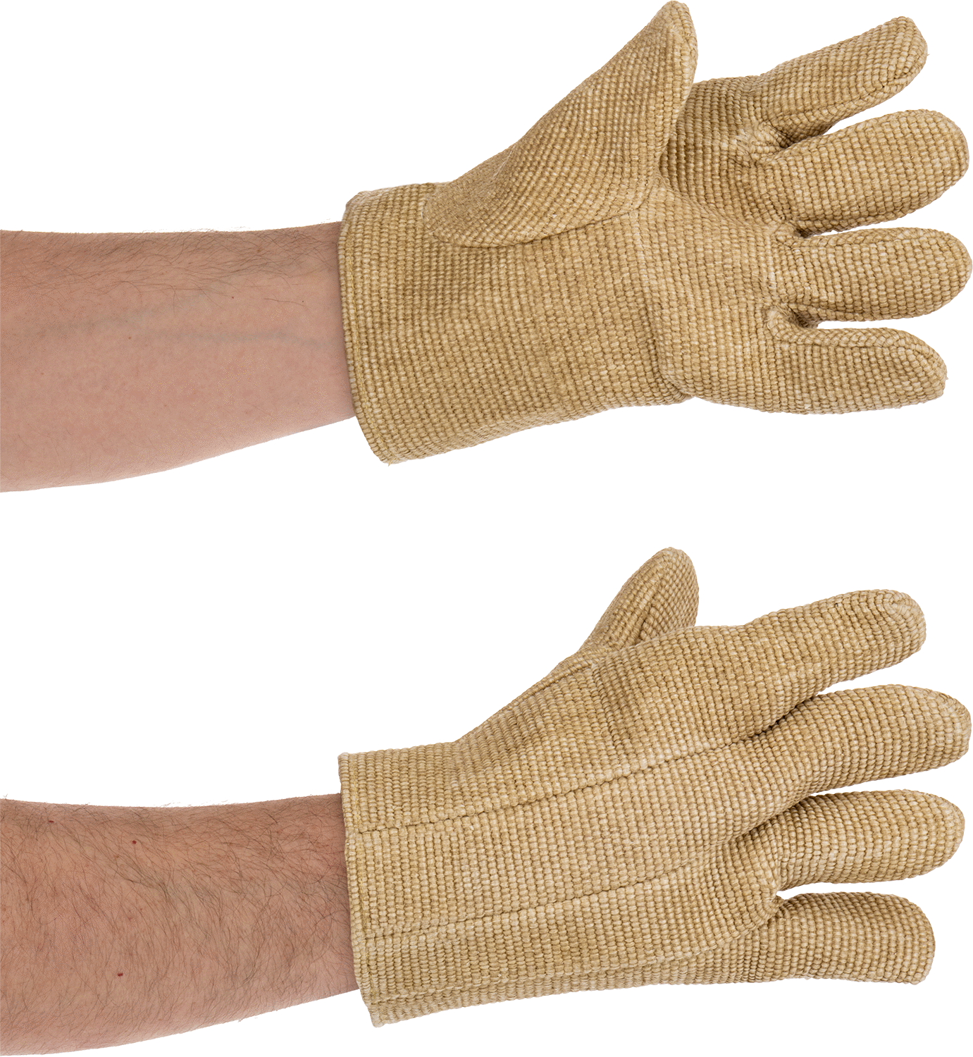 Aşırı Isıya Dayanıklı Kıyafetler, Zetex Plus Kumaş Eldivenler, 1800°F Maksimum, 11" Uzunluk