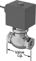 Floroelastomer Contalı Bronz Solenoid Valf, Normalde Kapalı