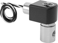 Pirinç Gövdeli Kompakt Solenoid Açma/Kapama Vanası, Tel Bağlantıları, Kapalı