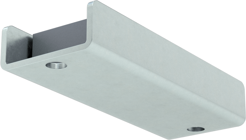 Kapalı Seramik Mıknatıs, Dişsiz Delik, Çinko Kaplamalı Kasa, 15/32" X1-3/64" X2-45/64"